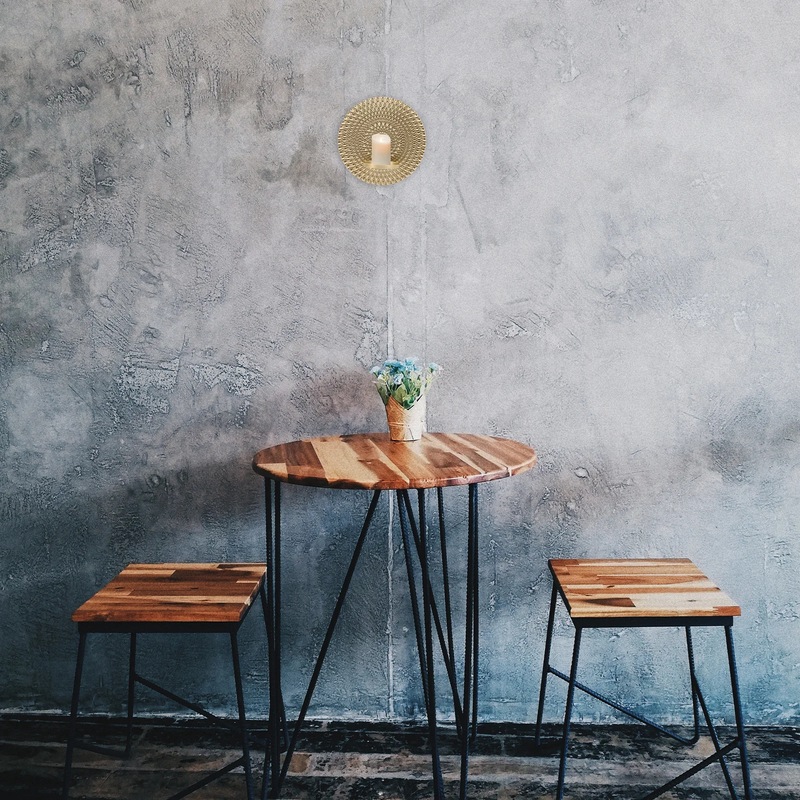 

Delicate Wall Hanging Candleholder for Warm Romantic Atmosphere - Iron Candlestick Holder Wall Decor Living Room