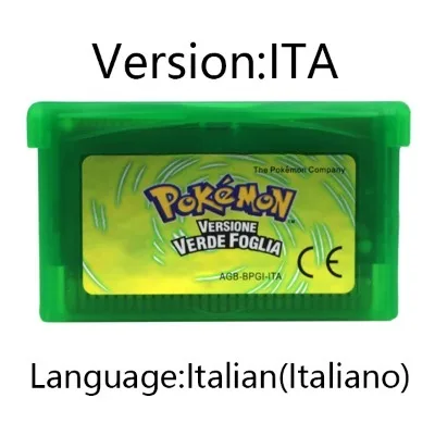 GBA Game Pokemon Series Video Game Cartridge Console Card Pokemon Emerald FireRed Ruby LeafGreen Sapphire Multi-language image 3