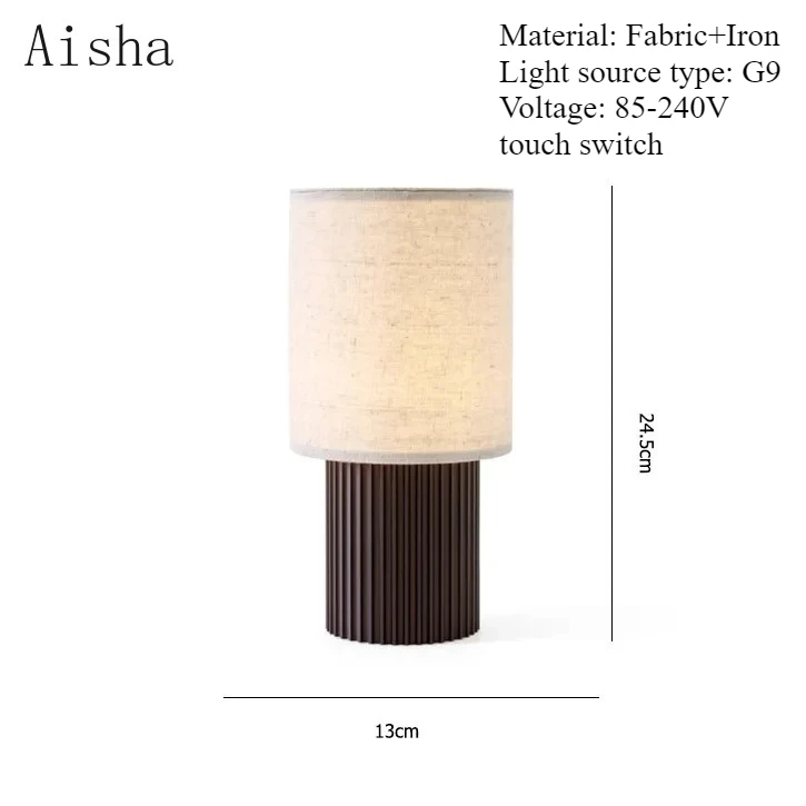 مصباح طاولة شحن محمول بسيط بتصميم دنماركي مع مفتاح لمس لديكور المنزل وغرفة المعيشة/الطعام وغرفة النوم بجانب السرير