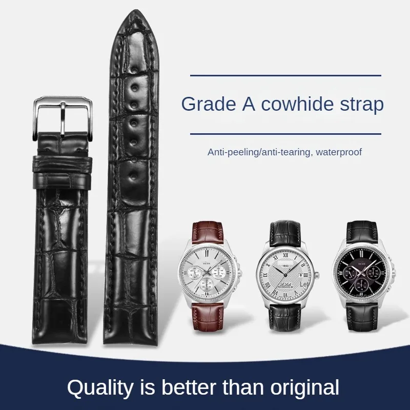 

Universal Various Brands With Straight Interface Genuine Leather Watch Strap 12/13/14/15/16/17/18/19/20/21/22/23/24mm