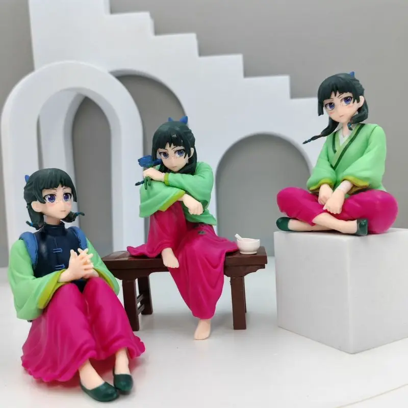 15cm 구스리야 노 히토리고토 마오마오 애니메이션 소녀 피규어 9cm 약사의 일기 진시/마오마오 액션 피규어 모델 인형 장난감 선물