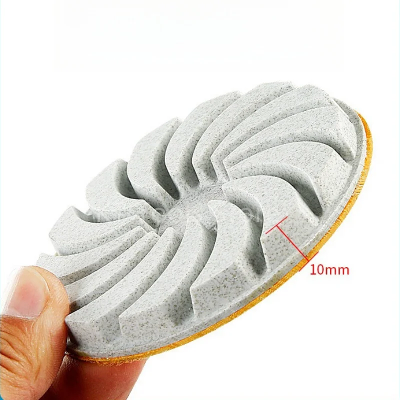 3 Step Diamond Floor Polishing Pad 4"/100mm Dry Polishing Pad for Concrete Terrazzo Cement Floor Grinding and Polishing