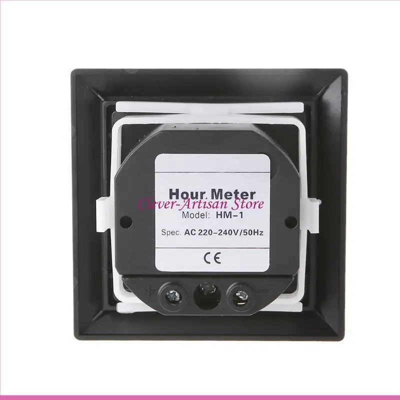 E06B Nauwkeurige HM-1 Timer Square Teller Digitaal 0-99999,9 uur Meter Hourmeter-meter 0,3W AC220-240V / 50Hz AC
