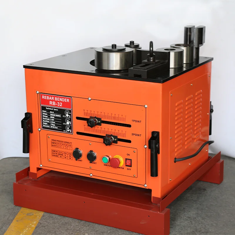 

Hot Sale Mini Desktop Hydraulic Rebar Bending Machine 6-32mm Rebar Bender Price