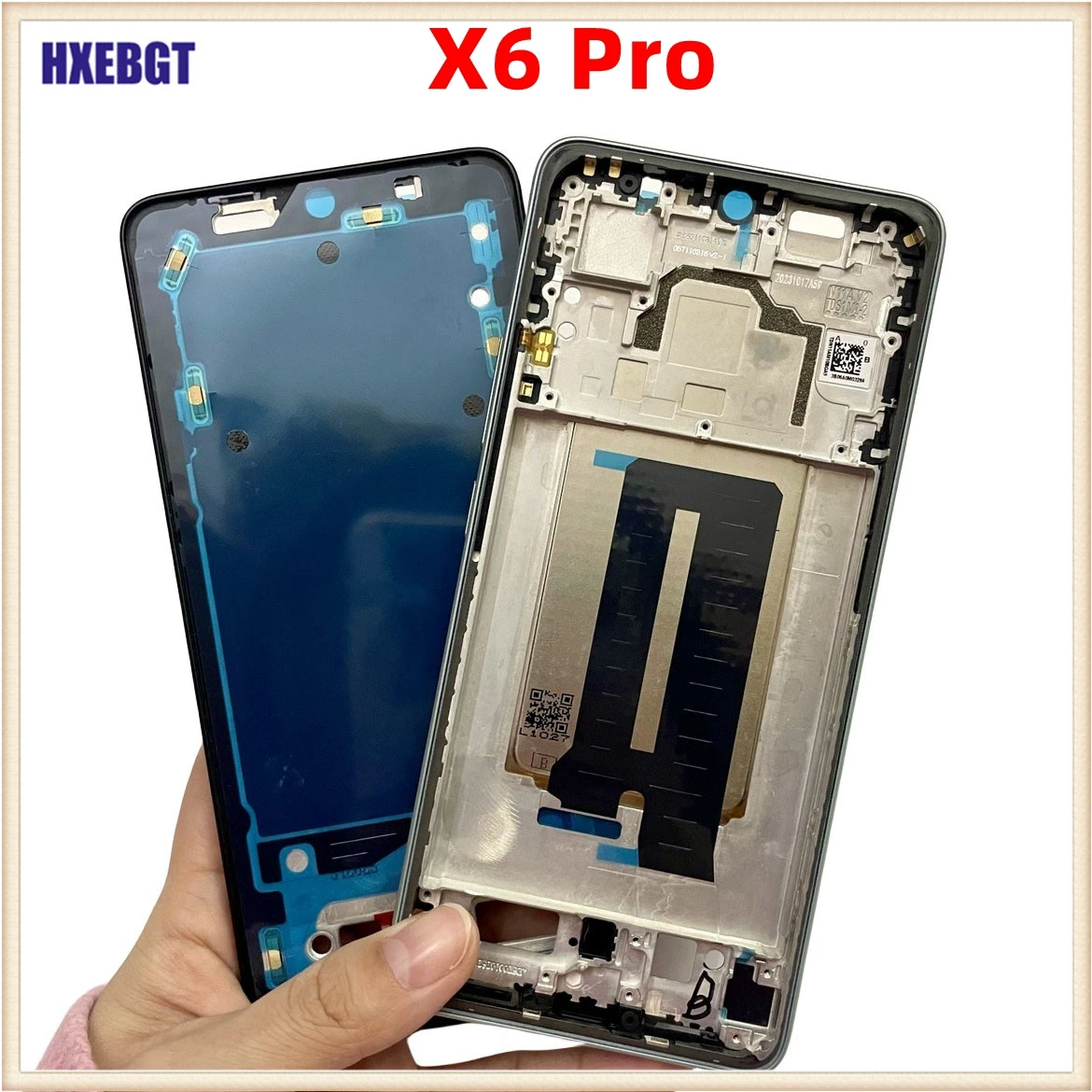 

For Xiaomi Poco X6 Pro 5G LCD Front Frame Bezel Middle Faceplate Housing Chassis + Buttons Smartphone Repair Parts