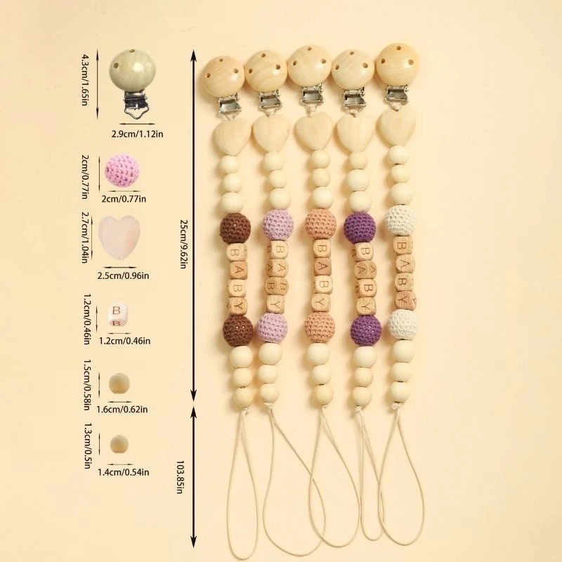 الطفل شخصية اسم مشابك مصاصة للرضع تغذية الحلمة استرضاء مهديء سلسلة الحلمة دمية حامل ألعاب التسنين مضغ الهدايا #5