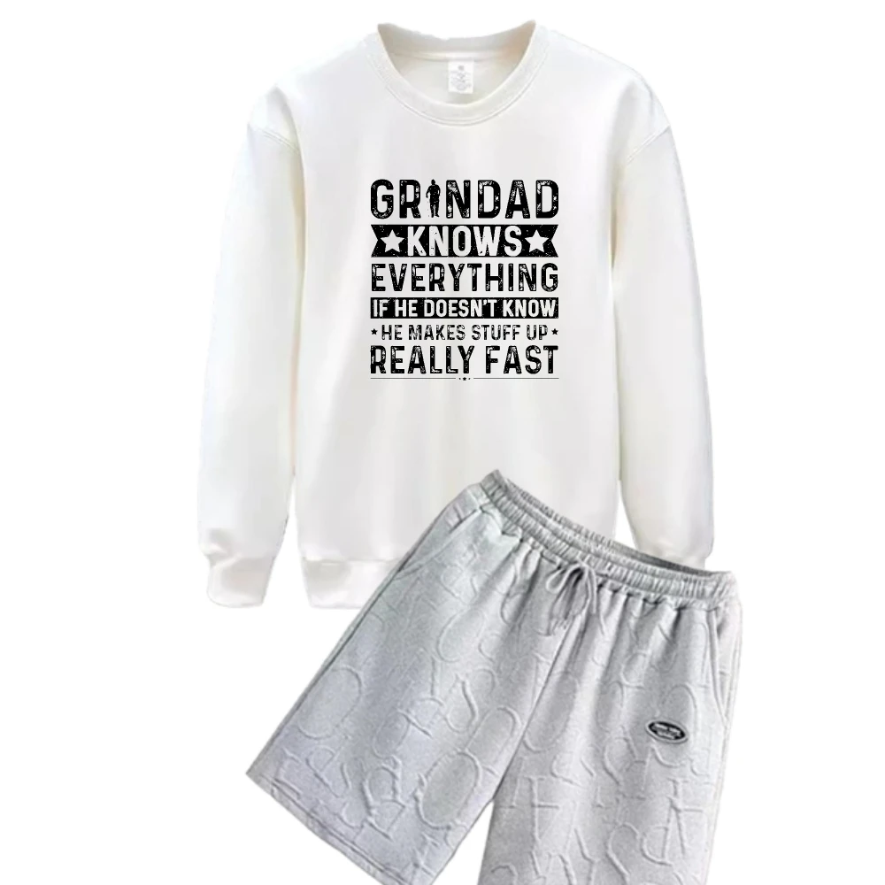 

2025 Spring And Autumn Men Polyester Fiber Casual Suit Complex letter prints Sports Tshirts+shorts Set Breathable suit tracksuit