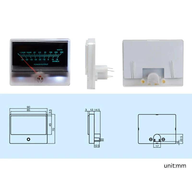 Hochpräziser Verstärker Level VU Meter Header mit Glühbirnen Geräte Amp Stereo Audio Verstärker Board Schallpegelanzeige