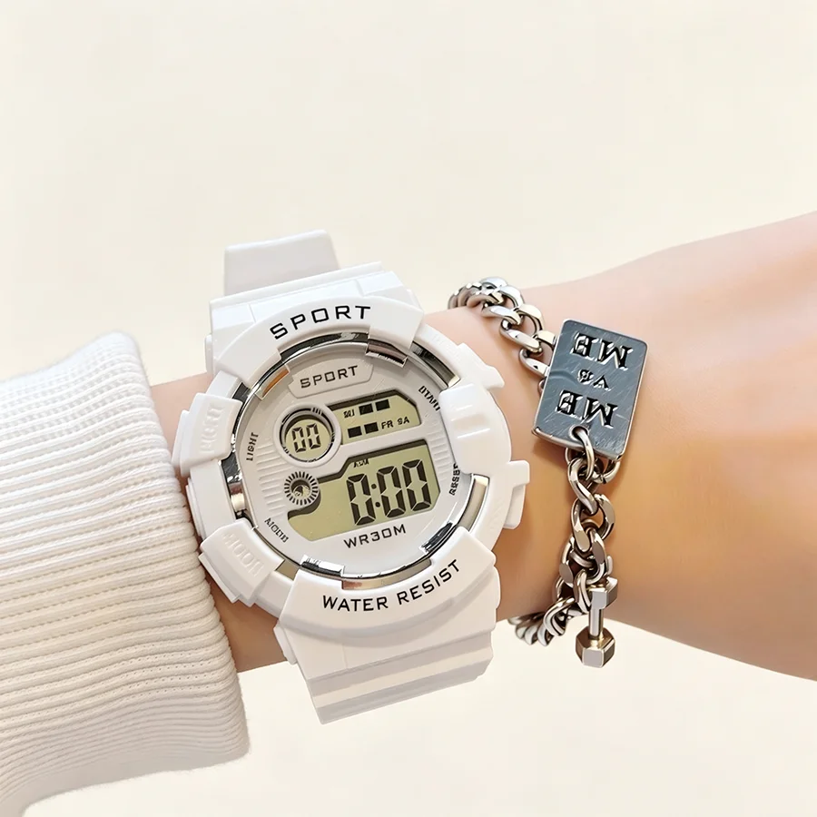 LED Digital Watches with Bracelet Multifunction Sports Watches Fashion Couple Watch Electronic Clock For men womne Boys And Girl