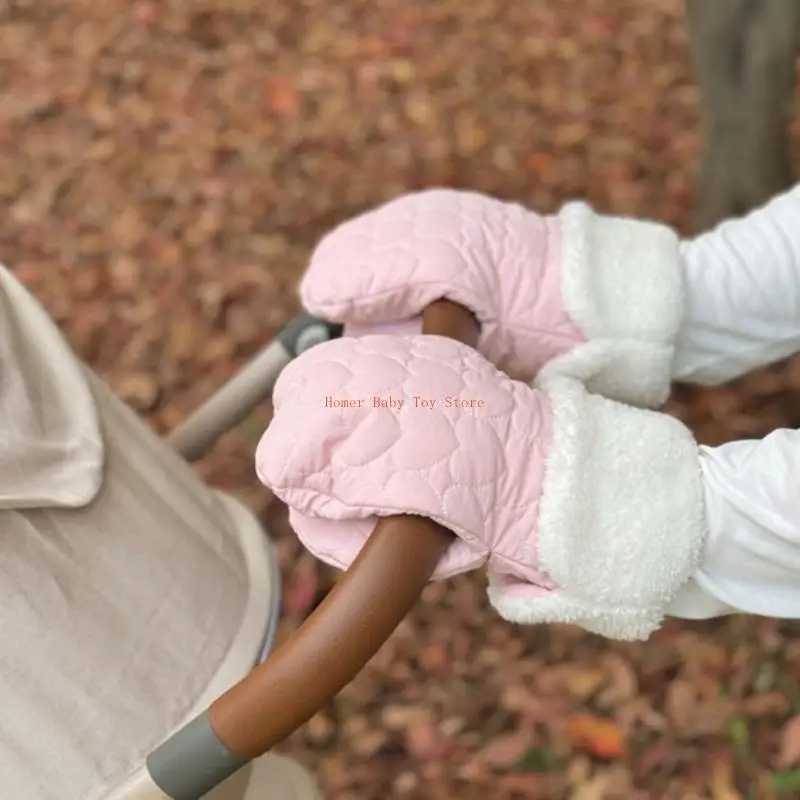 J0PF 2pcs/Set Baby Strollers Sarung Tangan Lembut Tangan Tangan Terhormat Tahan Angin Tahan Angin