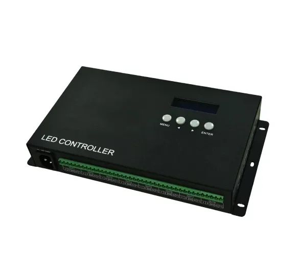 Online Programmle Artnet Controller 8 Channel DMX512 Led Pixel RGB Light Artnet-DMX Controller To Output SPI/DMX