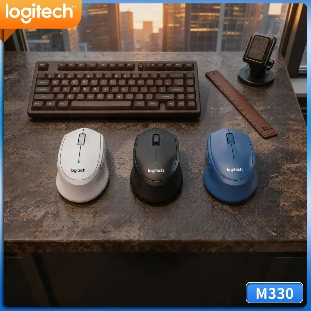 Logitech M330 Silent Wireless Mouse Matte Anti Fingerprint Shell 2.4G Connection For Notebook Desktop Office Use