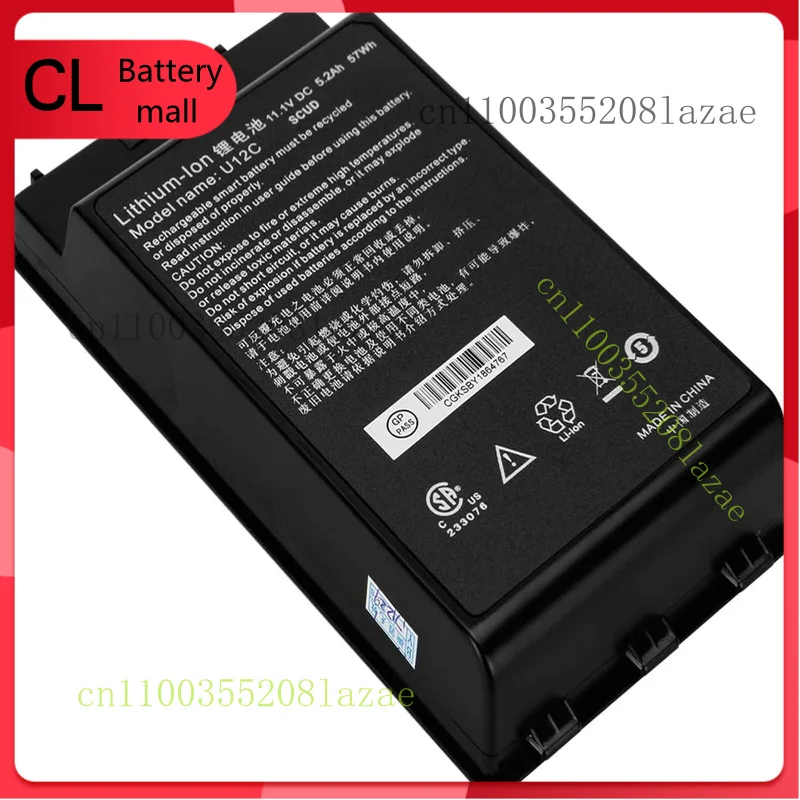 

New Genuine U12C Battery For Avec Durabook U12C Scud Series 11.1V 5200mAh 57wh