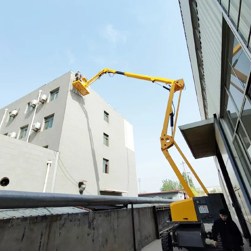 Boom Lift Mobile Arm Articulated Man Work Platform Curved Self Propelled Telescopic Boom Lifts