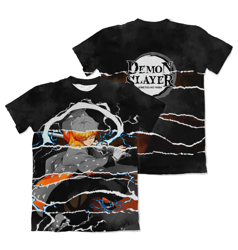 Multiple 3D Printed Demon Slayer T-shirts for Adults and Children, Wear Your Bonds on Your Body, Shorts for Friends