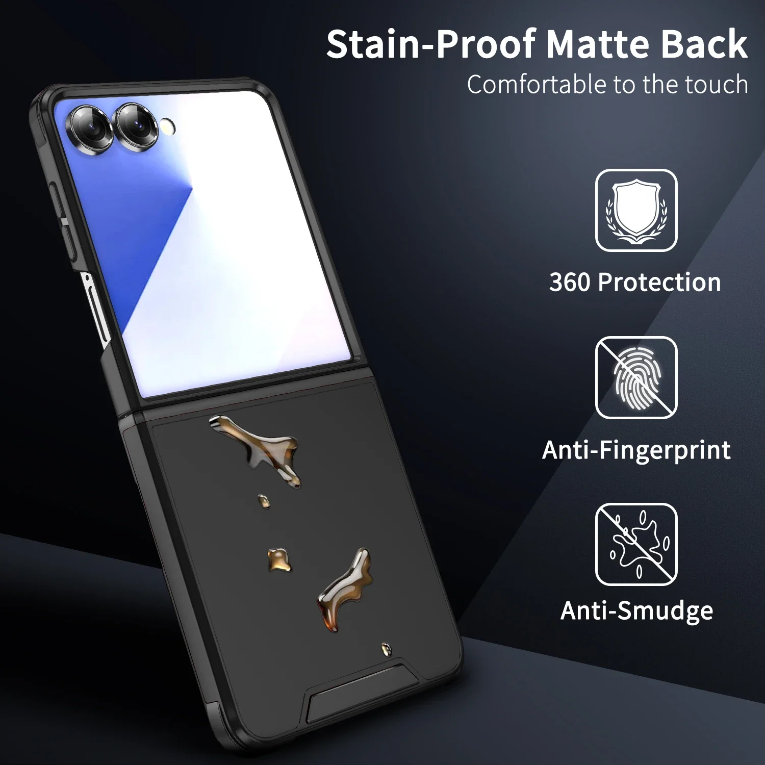 Shockproof Silicone Soft Phone Case for Samsung Galaxy Z Flip 7 FE 5 4 6 Full Lens Protection Anti-Drop Back Cover Cases