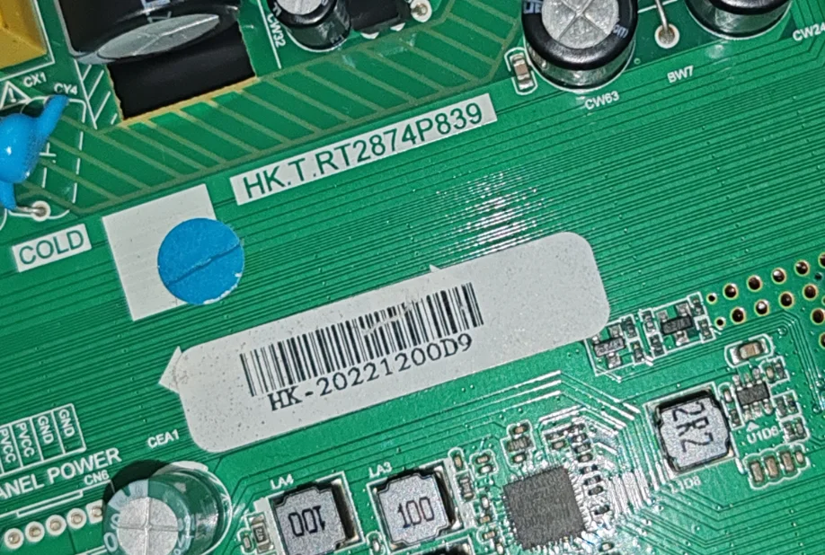 

HK.T.RT2874P839 4Kwifi network TV motherboard, tested well, physical photo taken for EKLYPS LOGO