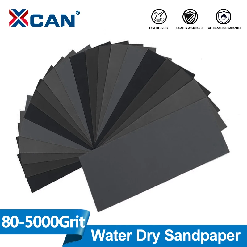 

XCAN Sanding Paper Set Wet Dry Sandpaper 230x93mm Sander Paper Kit Abrasive Tools for Metal Wood Automotive Polishing Grinding