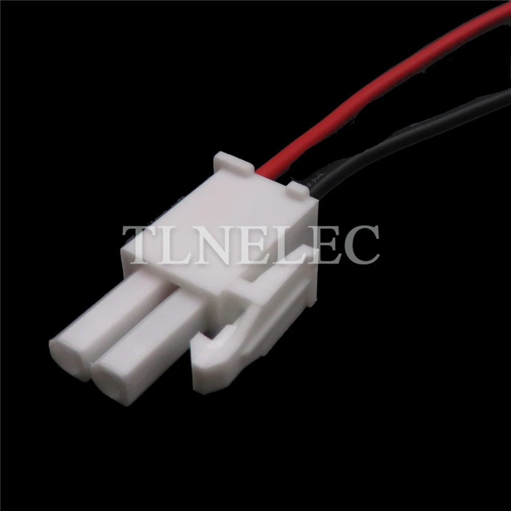 2 Pin Way Motor White Socket with Wires Auto Electrical Machine Plug 4.14mm FL Unsealed Connector Kits