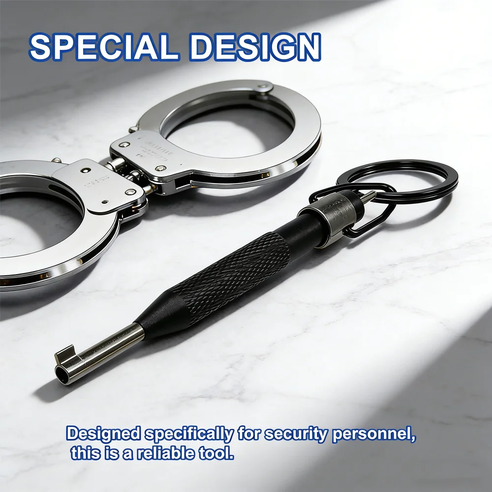 Rotating Release Tool: Stainless Steel + Aluminum Alloy, with Key Ring, Fits All Standard Series Restraint Devices