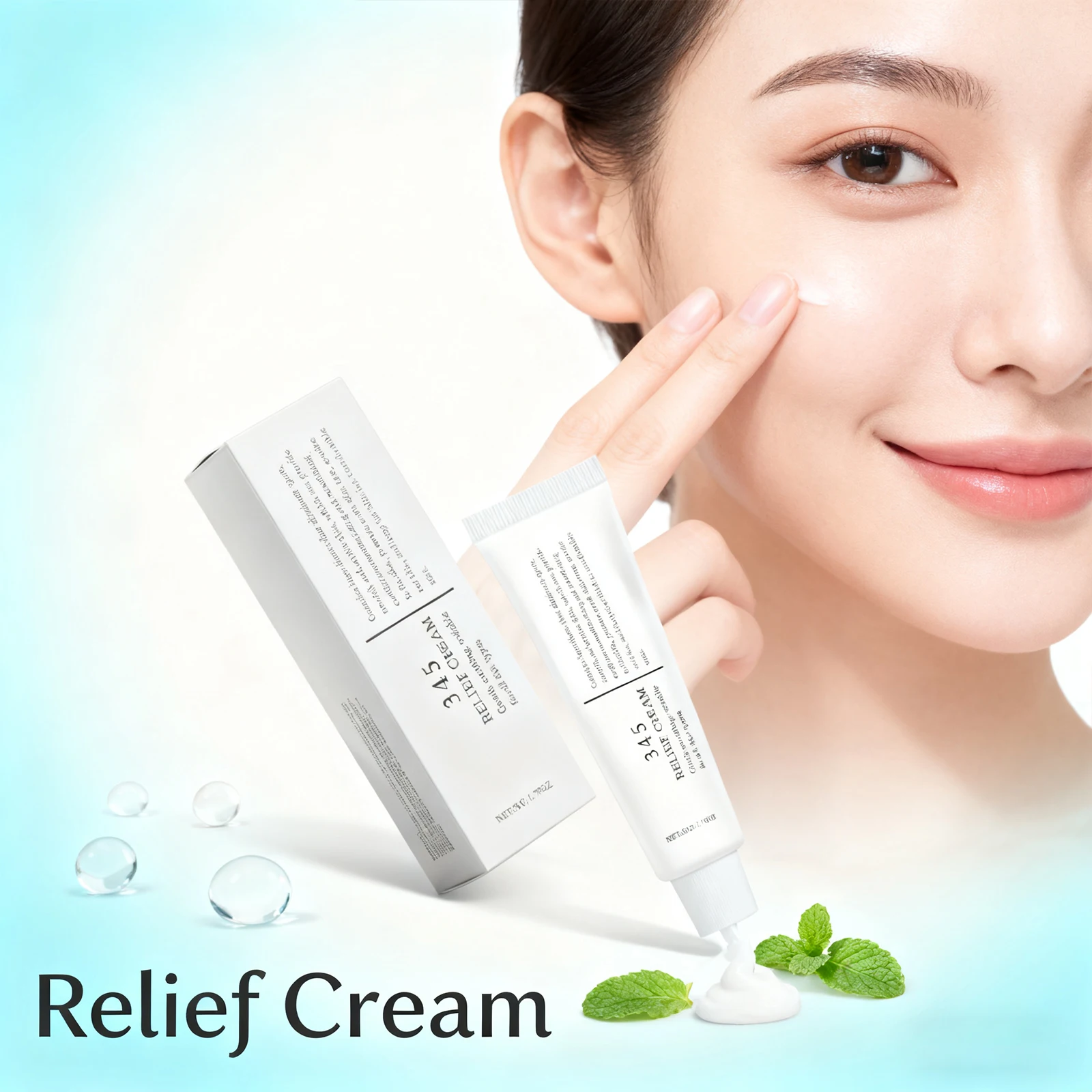

Relief Cream Moisturizer Deep Hydration Dry Skin Repair Soothing Gentle Lock Moisture Firm Smooth Skin Daily Care For All Skin