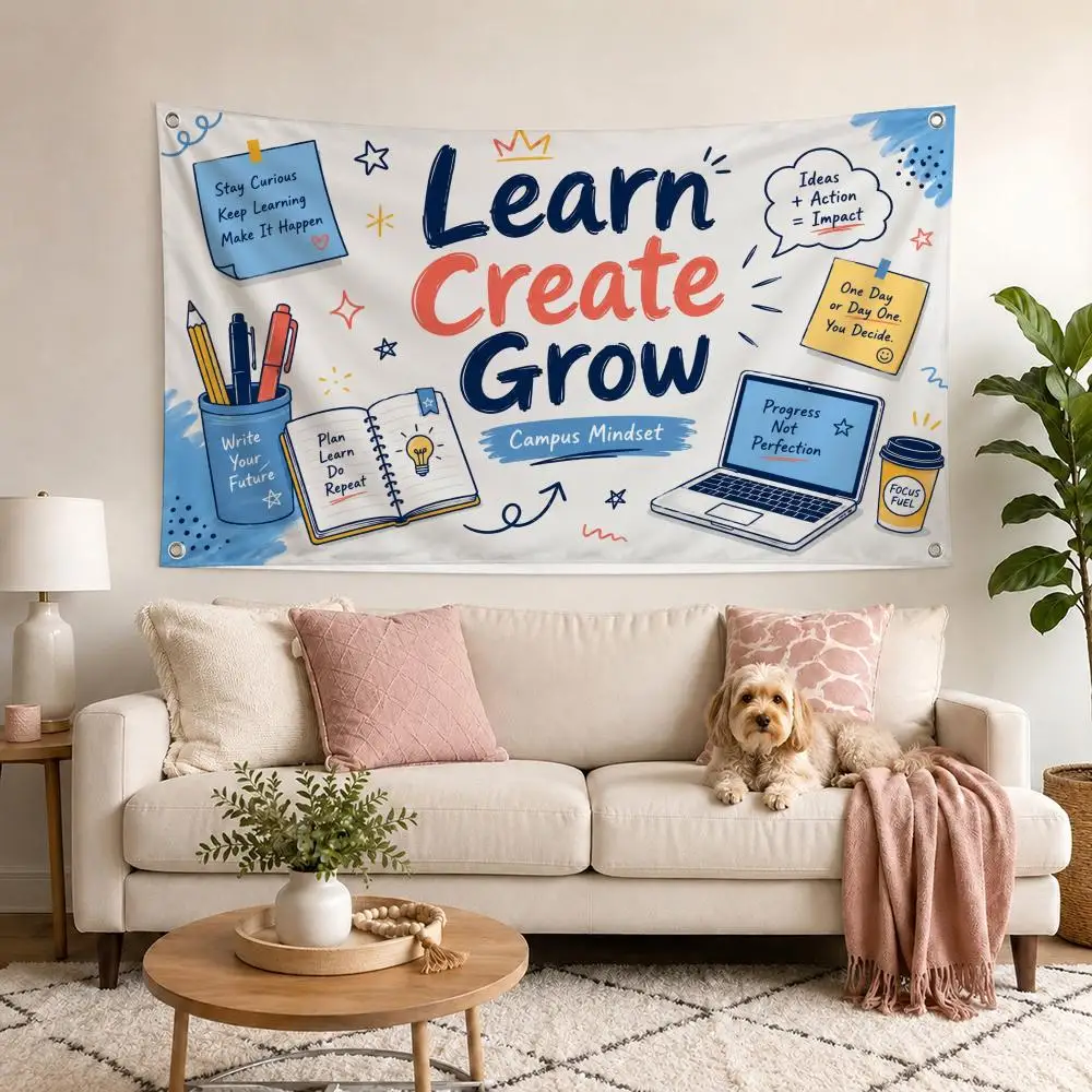Scholar Study Lounge Flags Flag Outdoor Decor Flaga Decorative Home Objects Barber Shop Decoration Garage