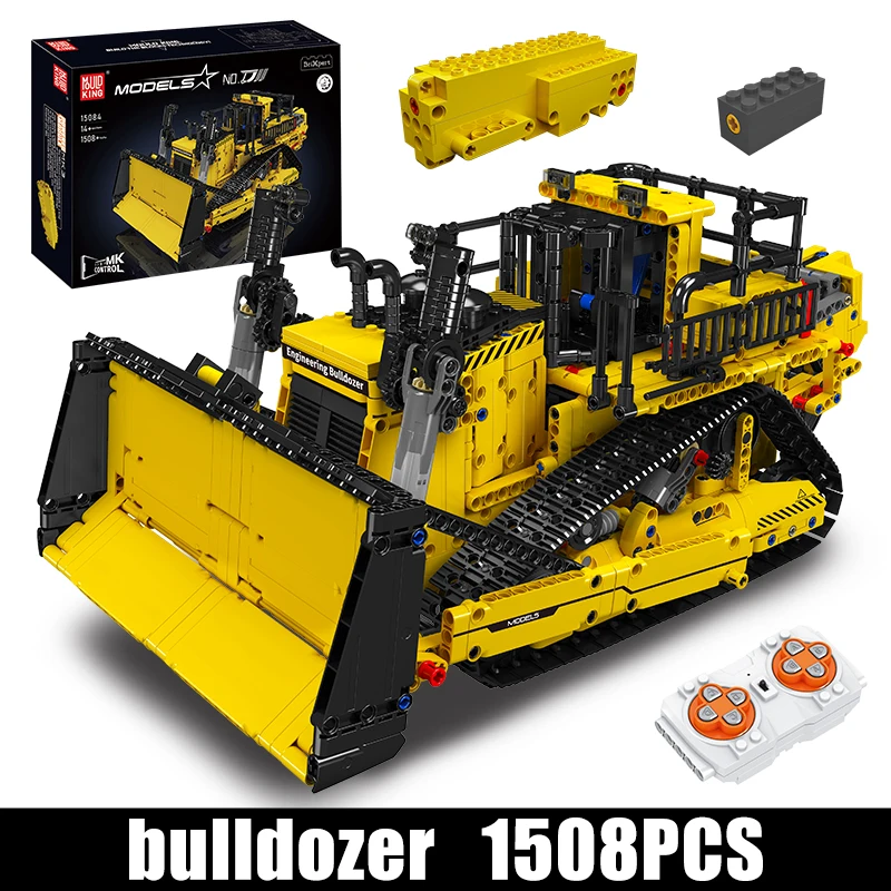 Mould King 15071/15084 Technische Truck Bouwblokken Afstandsbediening D11 Bulldozer Model Bouwstenen Speelgoed Kinderen Kerstcadeau