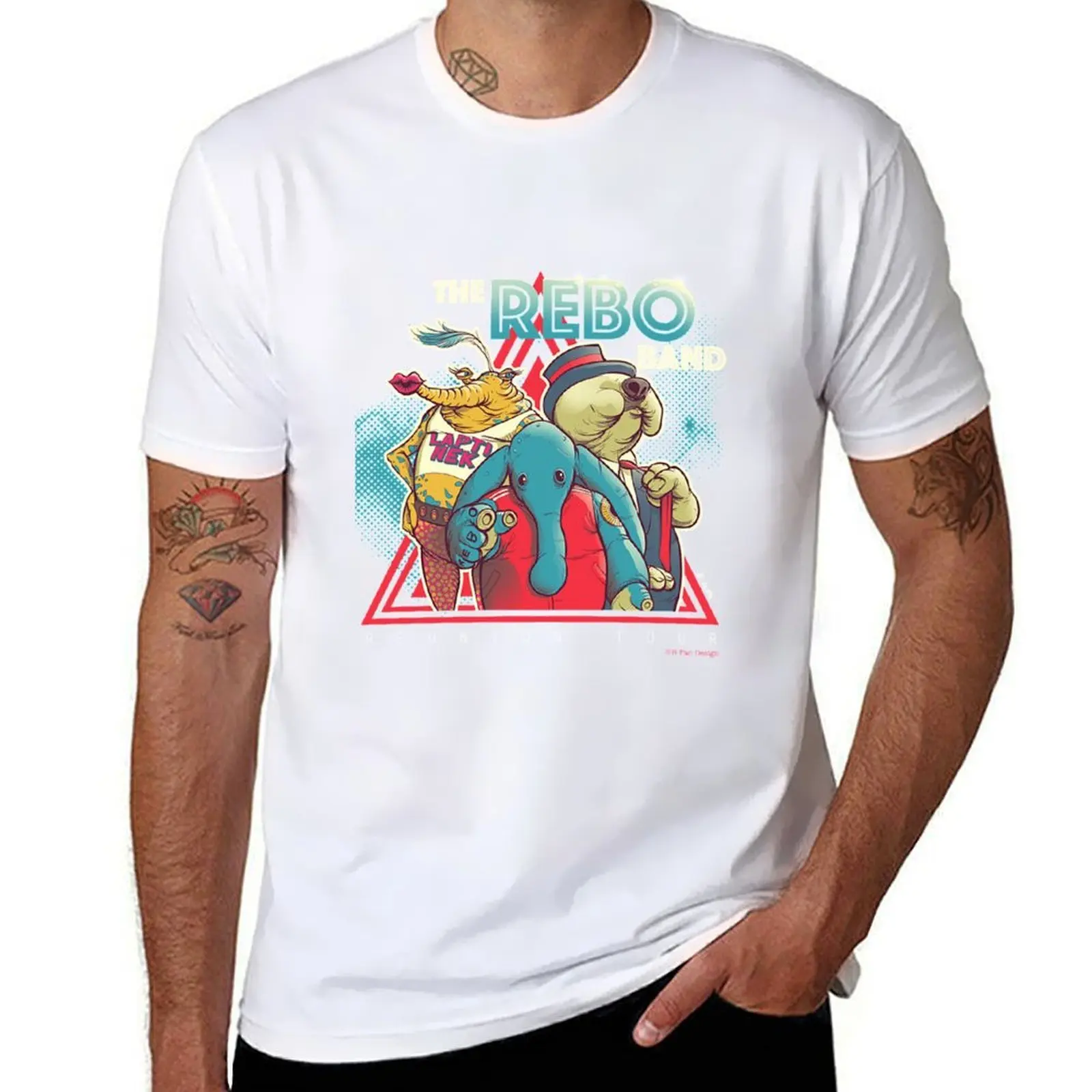 Camiseta Rebo Reboot, camiseta lisa para hombre