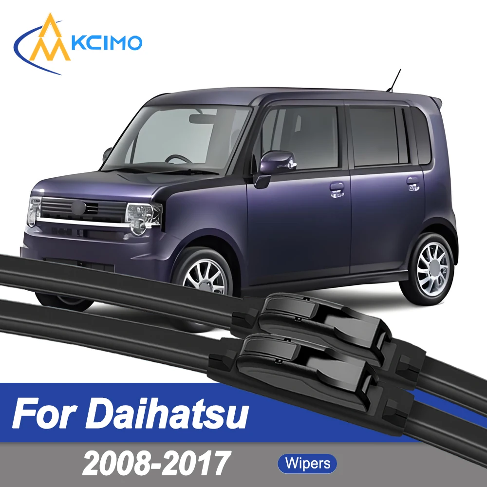 

Premium Rubber Durable Silent Windshield Wiper Blades 2pcs for Daihatsu Move Conte L575 2008-2017 Toyota Pixis Space