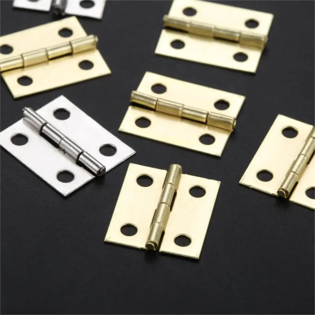 20Pcs Mini Cabinet Hinges Furniture Fittings Decorative Small Door Hinges for Jewelry Box Furniture Hardware 18*16mm