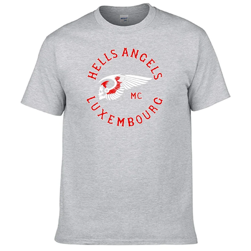 Motorcycles Club Hells Angels Luxembourg T shirt Unisex 100% Cotton Men Women T-Shirt Top Sales N06