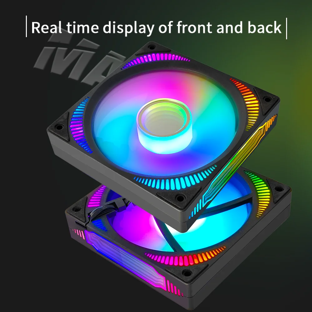 MANMU New Design Computer Cooler Fan For Pc Cooling 120mm Rgb Fans For Pc Argb Fan