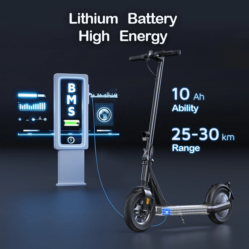 iScooter i9S 10inch Electric Scooter 500W 10Ah 35km/h Scooters Pneumatic Tire Scooter for Adult with Stickers scoorter electrico