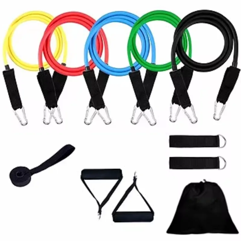 

Fitness 11-Piece Multifunctional Resistance Bands Strength Training Set T11 Model 75-150 Lbs