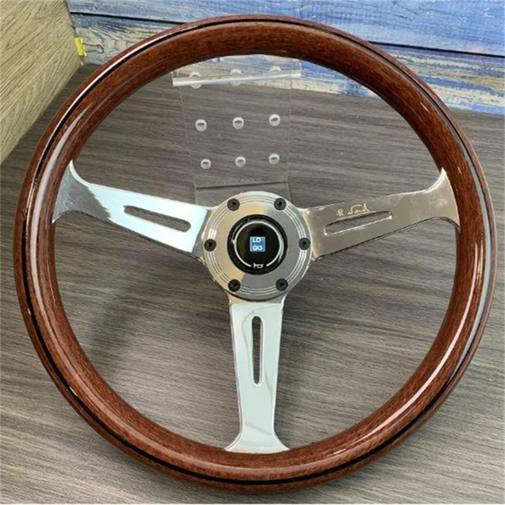 

Universal solid wood material 360mm 40mm deep bracket steering wheel