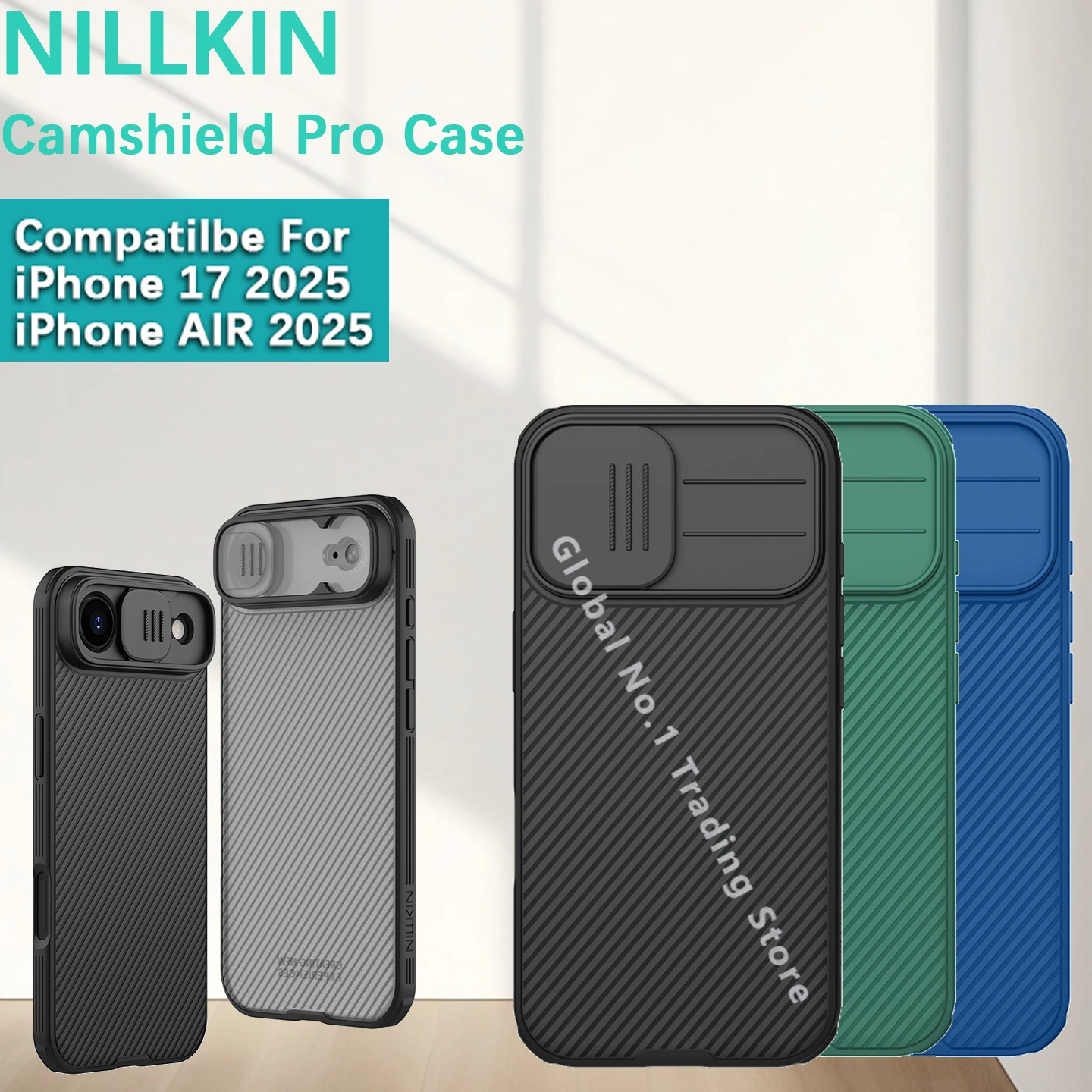 NILLKIN Compatible For iPhone 17/17 Air 2025 CamShield Pro Case Lens sliding window cover hard shell phone shell case shell