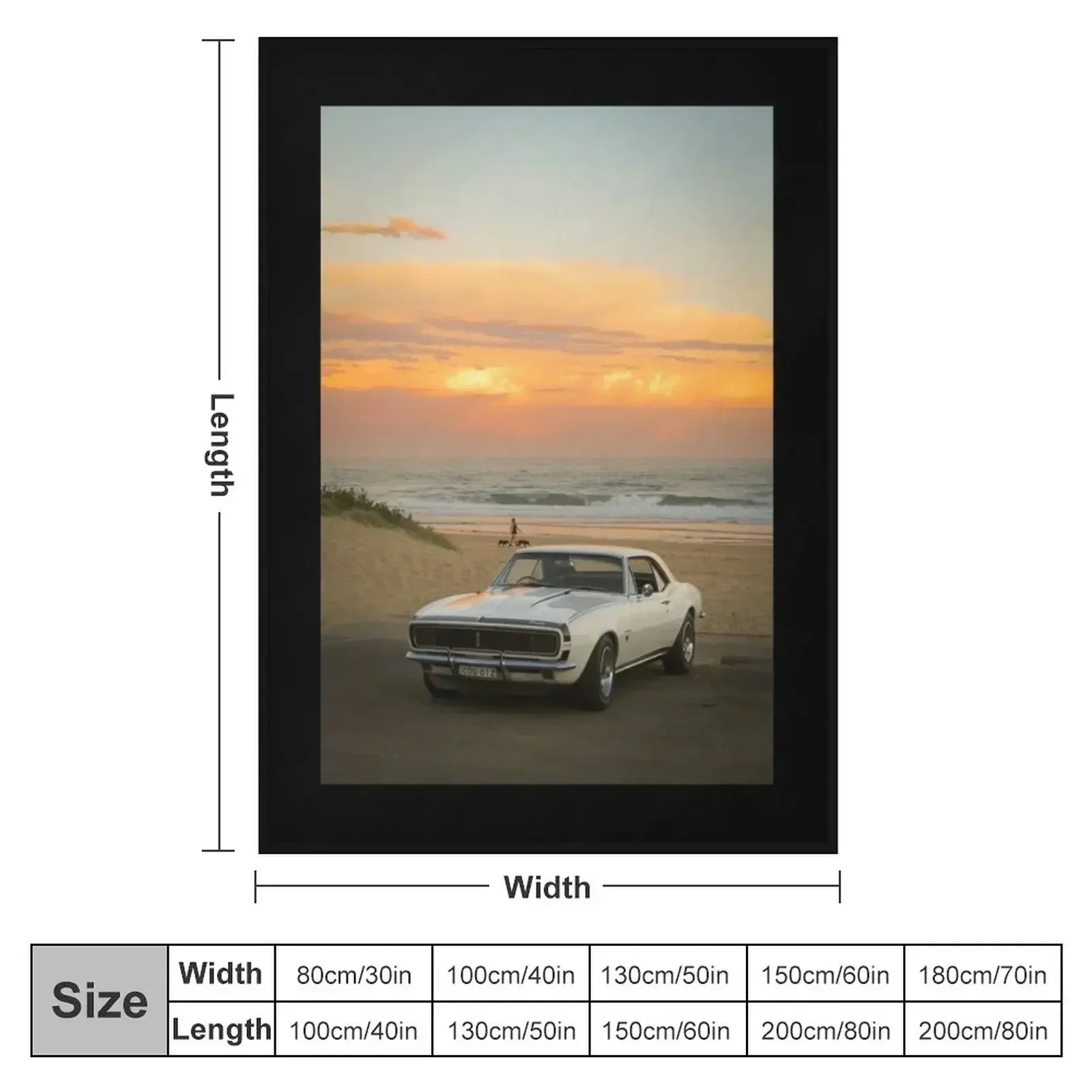 Camaro Sunset Throw Blanket christmas gifts Heavy Sofa Shaggy Blankets For Sofas Tourist Blankets