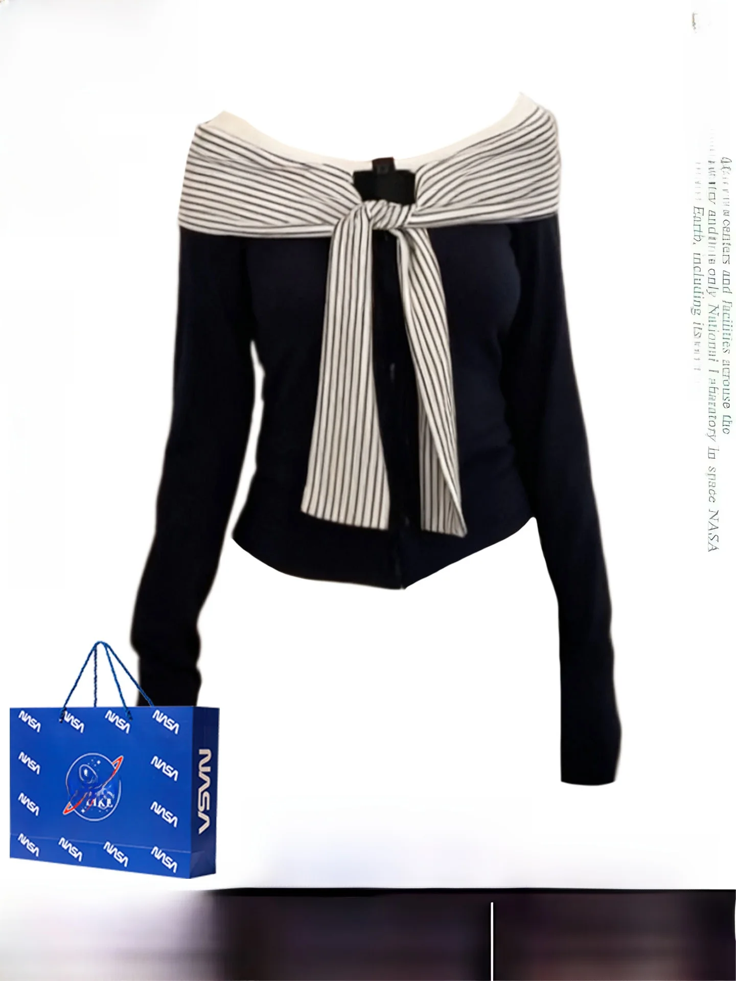 

Korean Sle College Preppy Striped Long Sve T-irt Women's Slim Fit irt Autumn Winter Faion plus Size Inner Wear