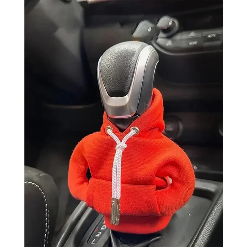 Felpa con cappuccio Car Gear Shift Cover Fashion Gearshift felpa con cappuccio Car Gear pomello copertura maniglia manuale Gear felpa Change Lever Cover