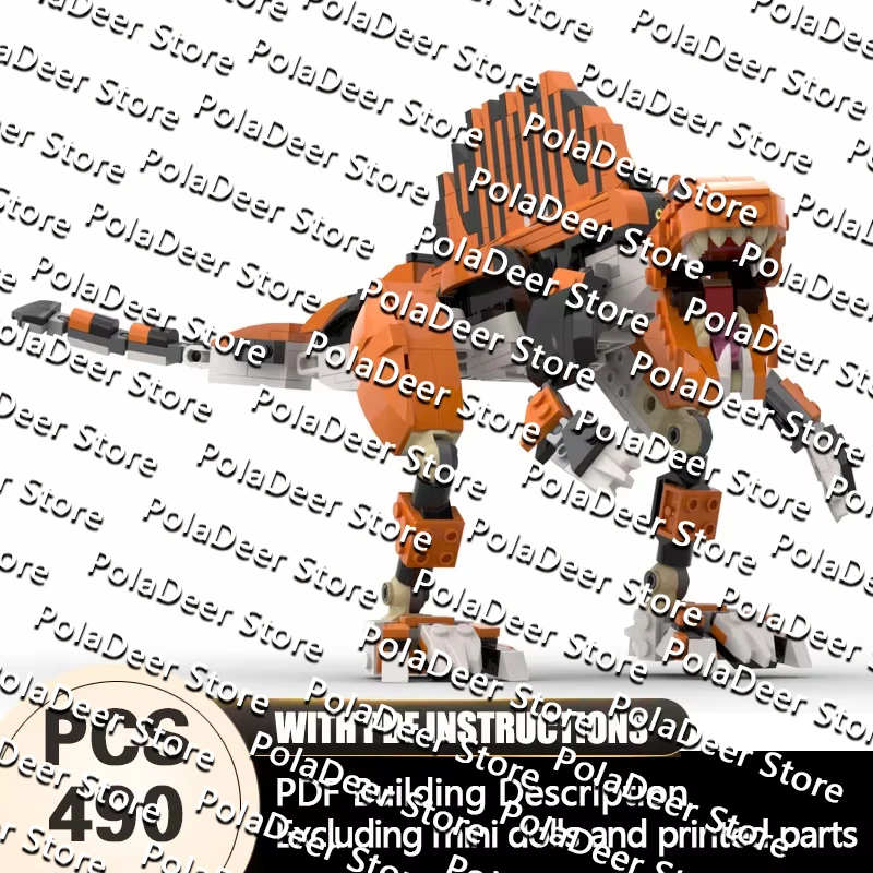 QWERT Creators Animal Series Model MOC Building Bricks Spinosaurus Modular Technology Gifts Holiday Assemble Children Toys Suit