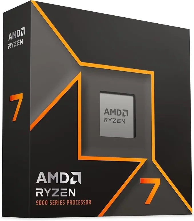 Процессор AMD 9700X Ryzen 7, 8-ядерный, 16-поточный разблокированный настольный процессор