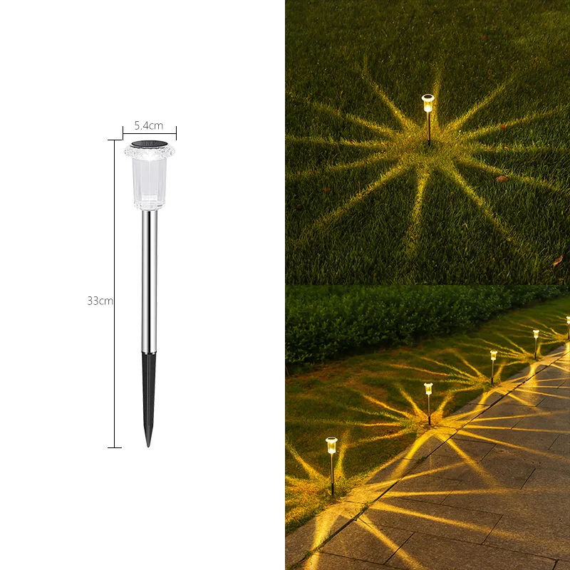 Outdoor Camping Solar Garden Lights Solar Powered Lamp Lantern Waterproof Landscape Lighting Pathway Yard Lawn Garden Decoration