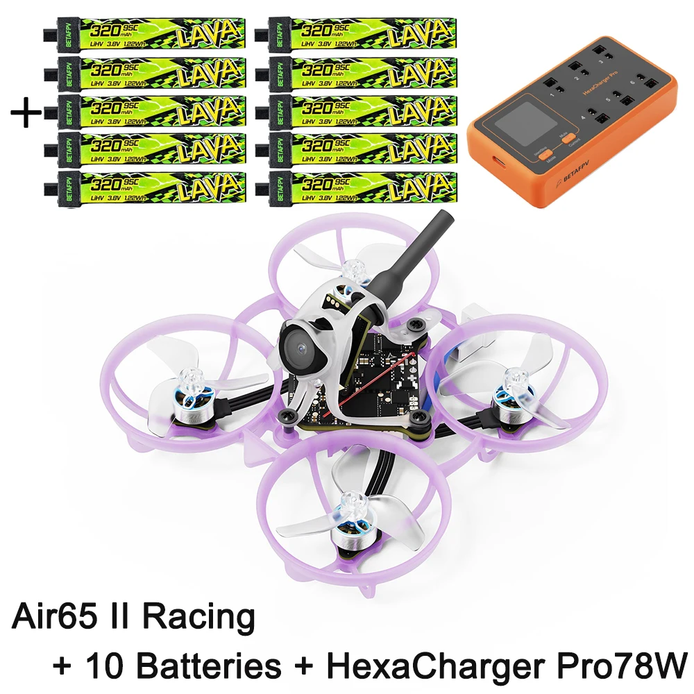 BETAFPV 2026 Air65 II ELRS 2.4G borstelloze Whoop Quadcopter Champion Racing Freestyle 1S RC Drone met LavaⅡ320mAh 1S95C batterij