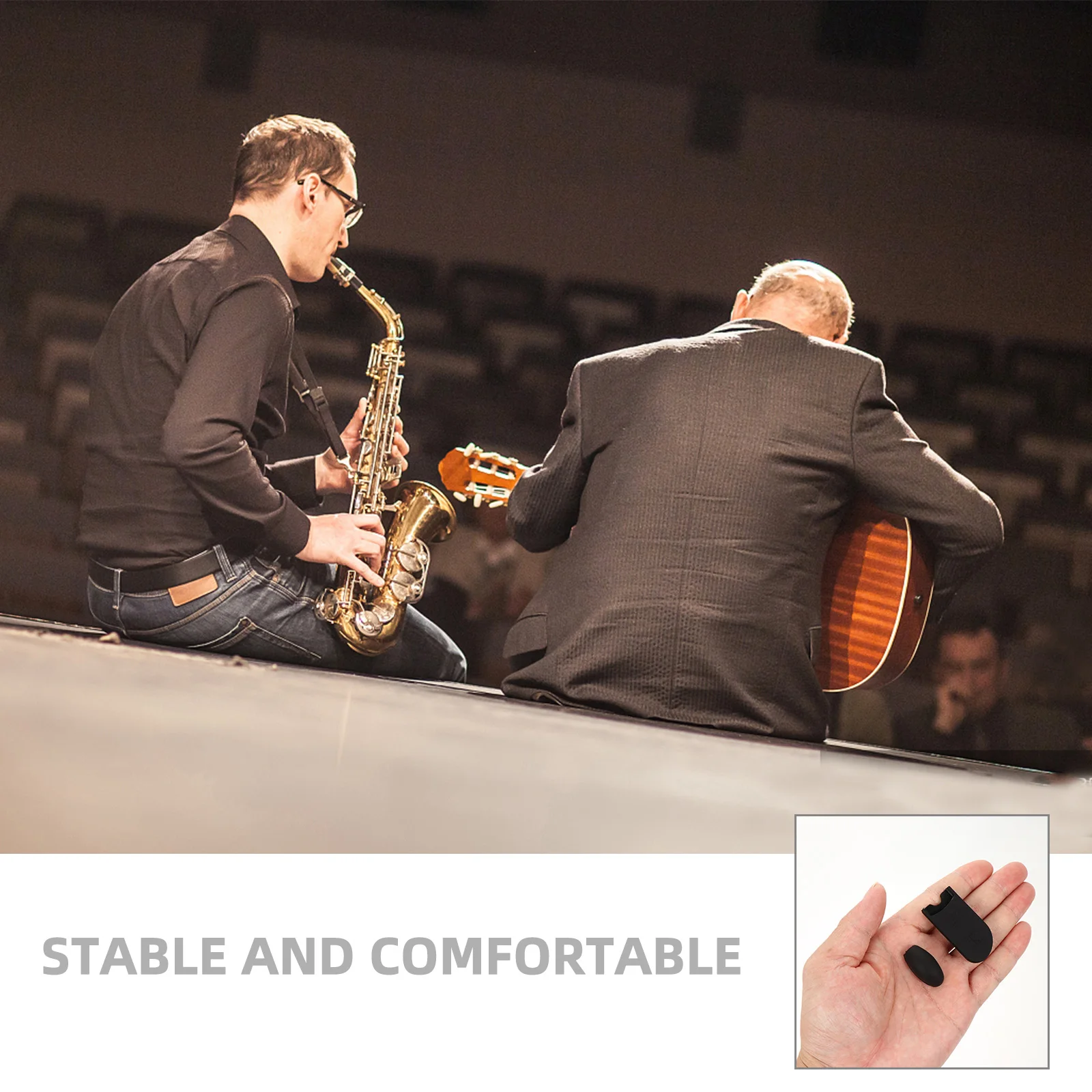 

4 Pcs Saxophone Finger Rest Thumb Accessories Mechanical Cushion Silica Gel Key Risers Pad