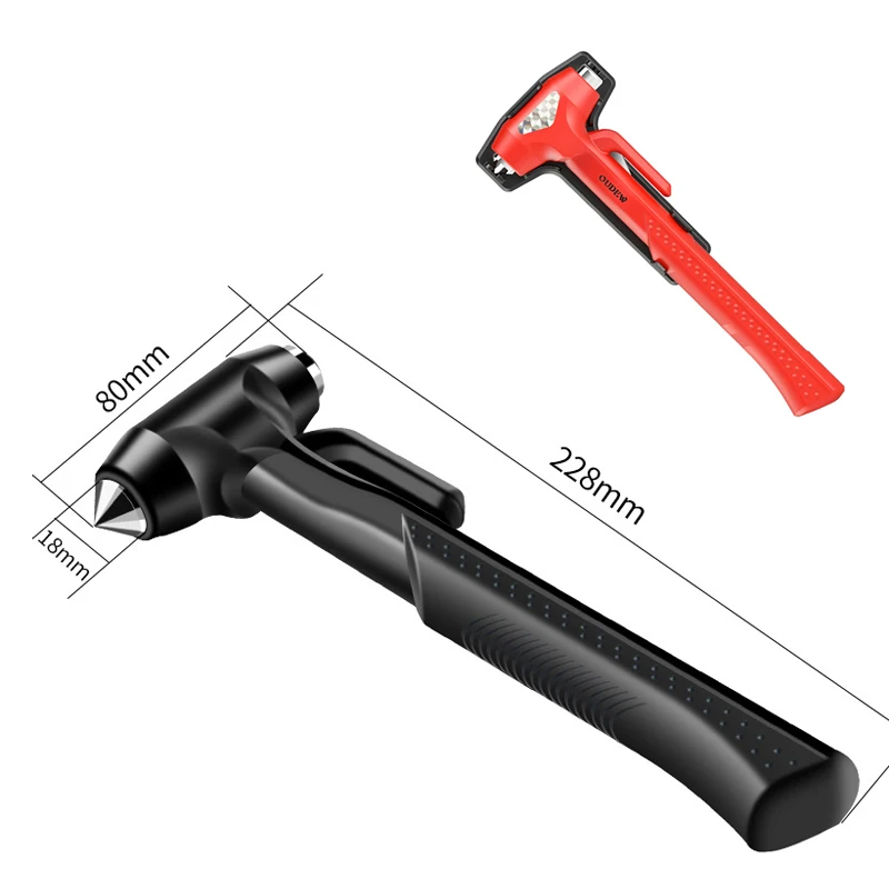 Car Portable Safety Hammer Escape Emergency Car Window Breaker Seat Belt Cutter Multifunctional Escape Tools Car Accessories