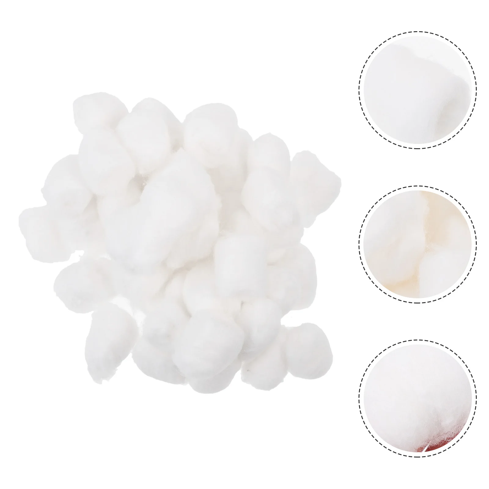 

300pcs Absorbent Salon Makeup Balls Salon Use Cotton Ball Pure Cotton Ball Makeup Removal Nail Baby Pet Cleaning