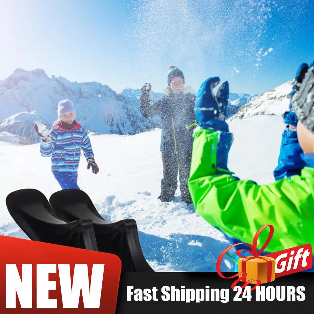 

Комплект из 2-х универсальных двухколесных сноубордов/лыж для самоката, для детей, для катания на снегу, уличные аксессуары