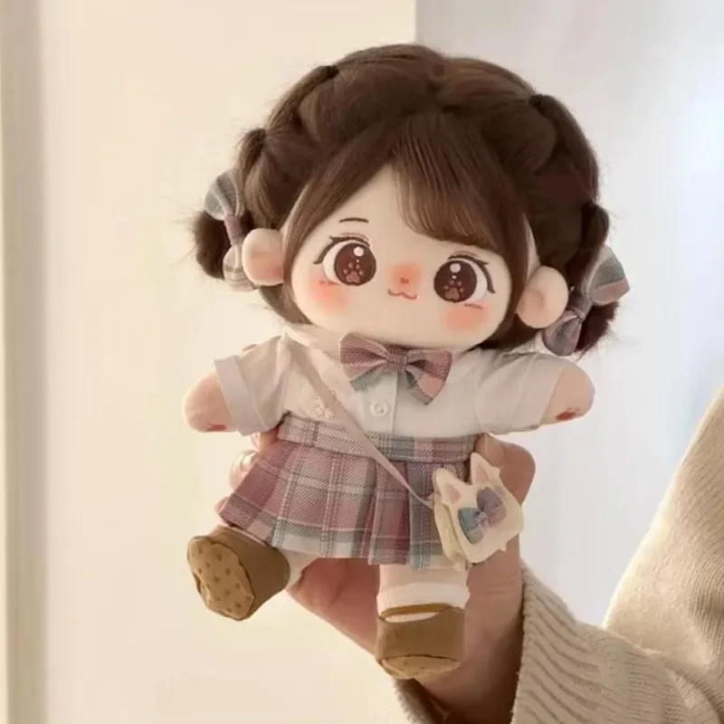 20cm Kawaii Anime Plush Doll Stuffed Customization Figure Miaomiao Cotton Doll Interchangeable Clothes Collection Birthday Gifts
