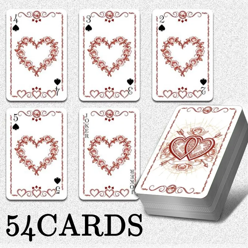 54pcs Premium Poker Cards,Standard Playing Cards for Adult,Premium Poker Card for Euchre,Canasta,Family Game Night,Party Games view 3
