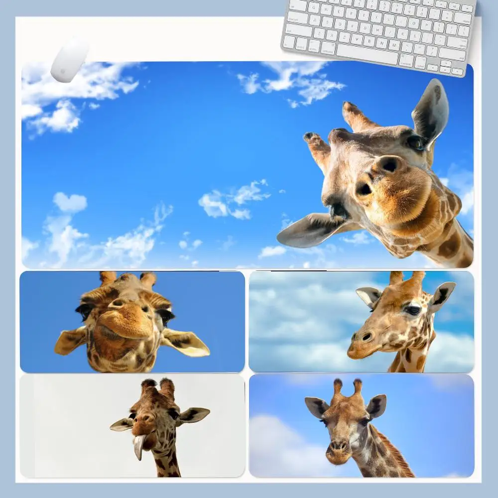 giraffe Mouse Pad Game Mouse Pad Mat Large Gaming Mousepad 1000x500mm XXL keyboard Rubber Desk Keyboard Mice Pads Computer Acces